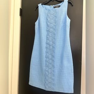 Blue Tweed Dress